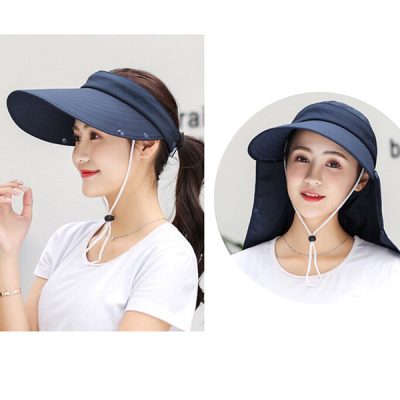 Mũ chống nắng đi xe máy có dây buộc